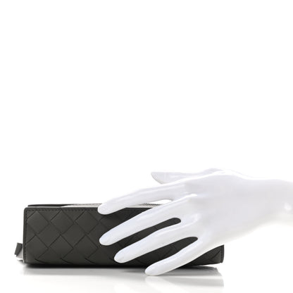 Bottega Veneta Nappa Maxi Intreccio Wristlet Pouch Graphite 2 of 7
