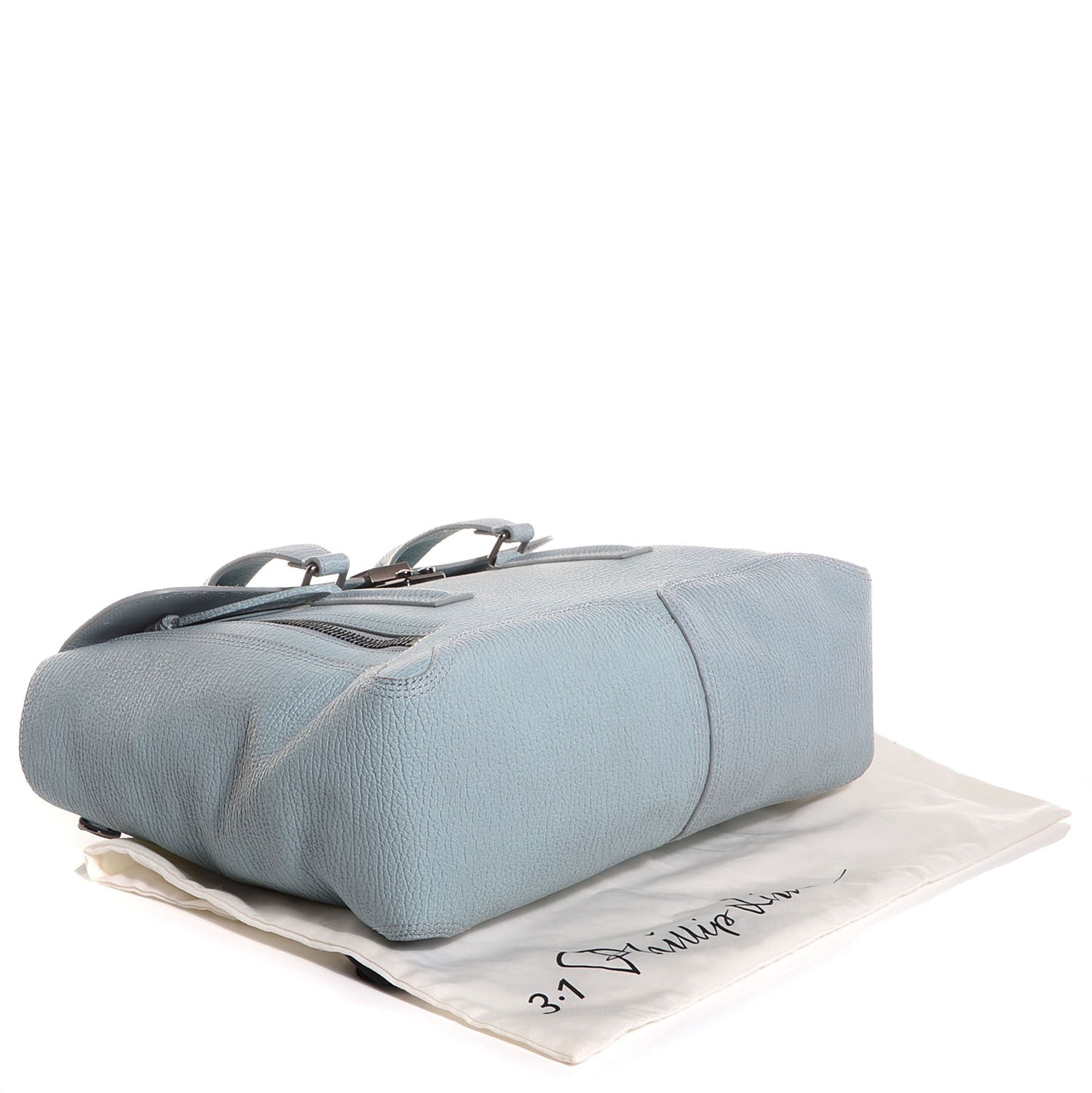 3.1 Phillip Lim 3.1 Leather Large Pashli Satchel Light Blue 4 of 13