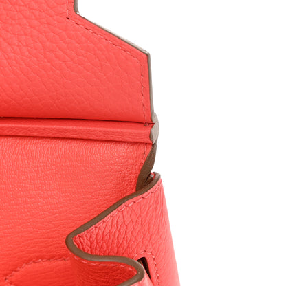 Hermes Taurillon Clemence Birkin 30 Rouge Pivoine 12 of 15