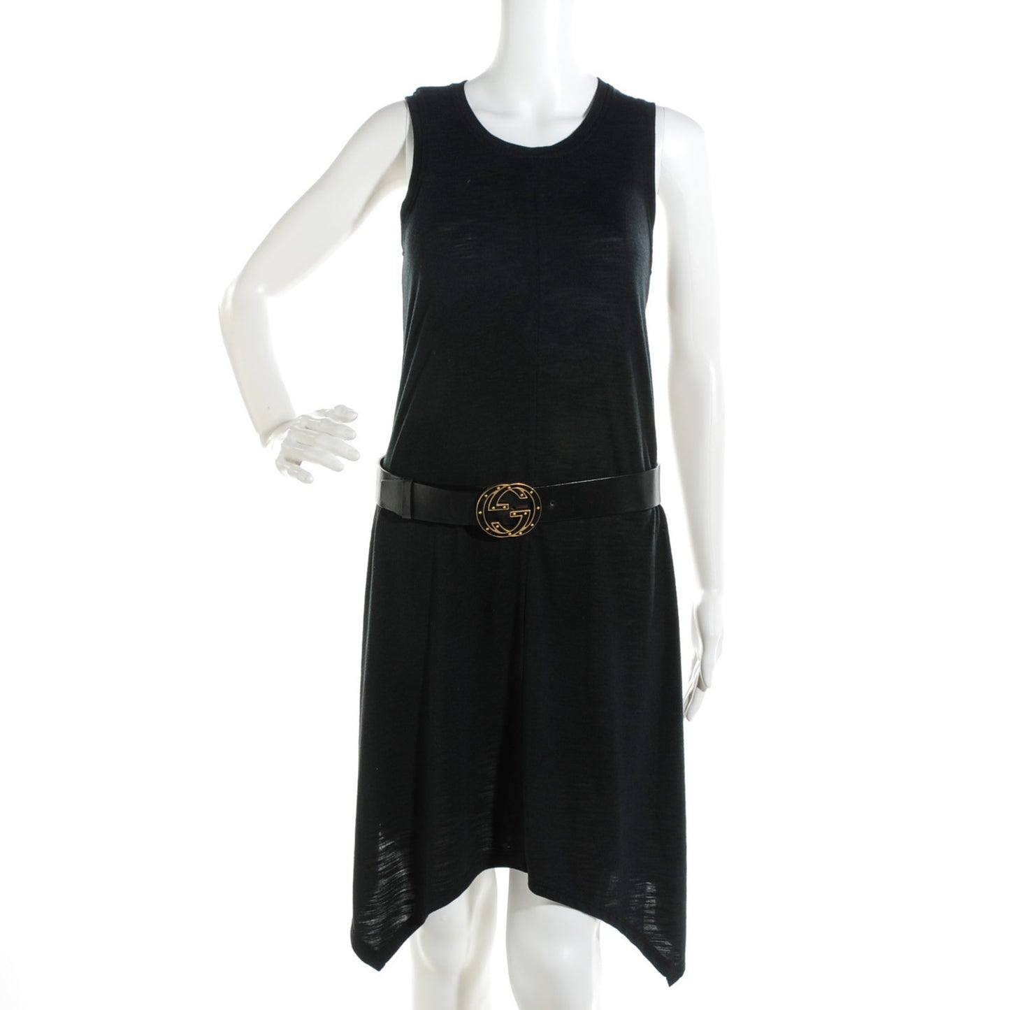 Calfskin Studded Interlocking G Belt 85 34 Black