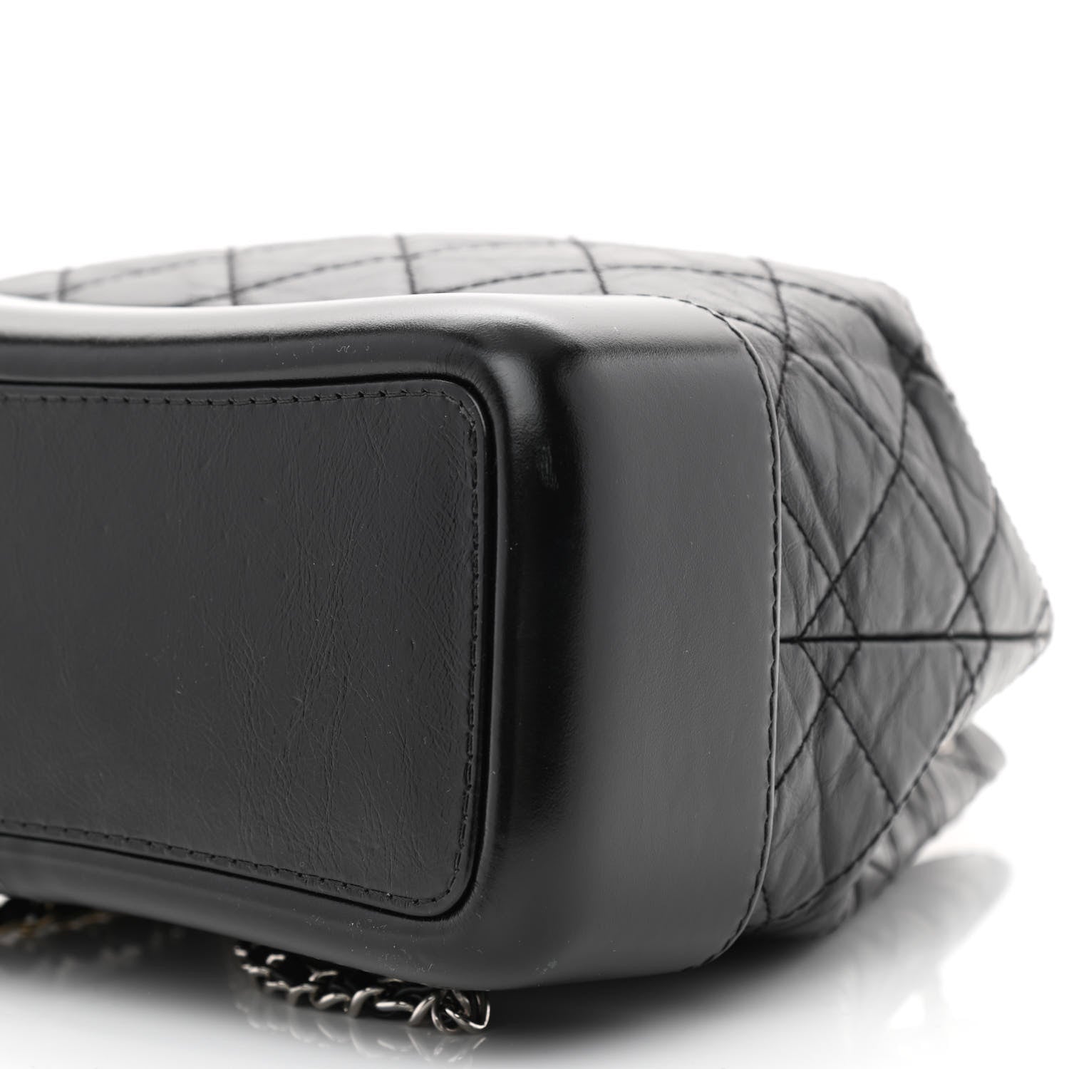 Chanel Aged Calfskin Quilted Small Gabrielle Backpack Black 10 of 12