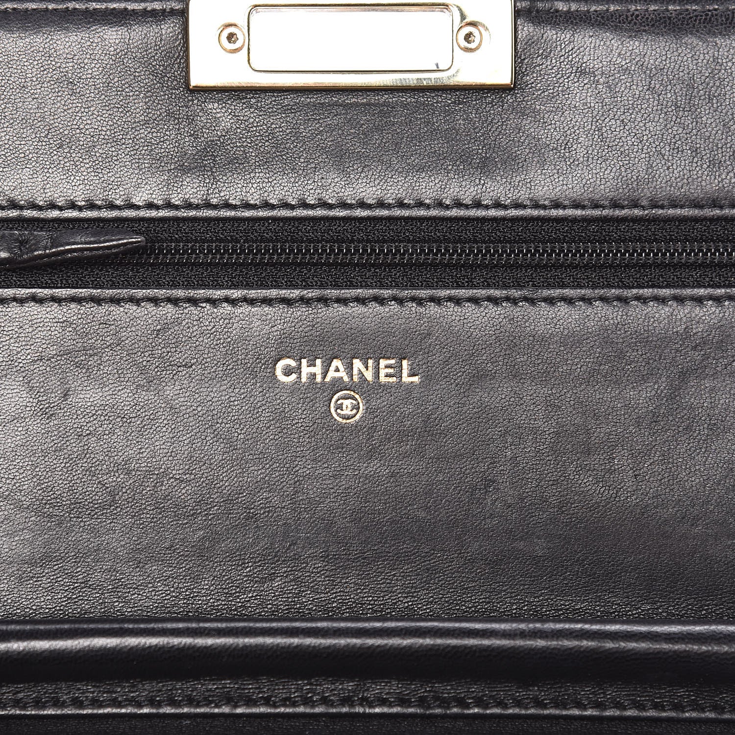 Chanel Lambskin Quilted Golden Class Wallet on Chain WOC Black 8 of 16