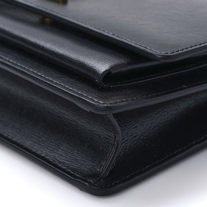 Saint Laurent Calfskin Monogram Sunset Chain Wallet Black 8 of 8
