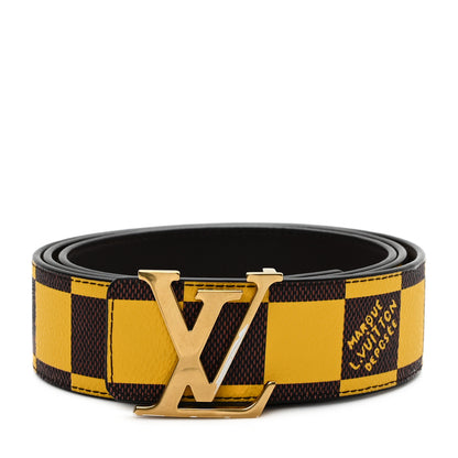 Louis Vuitton Damier Pop 40mm LV Initiales Belt 110 44 Jaune Mat 1 of 6