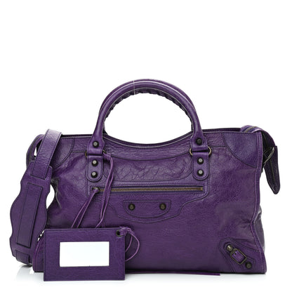 Balenciaga Agneau Classic Hardware City Dark Violet 1 of 14