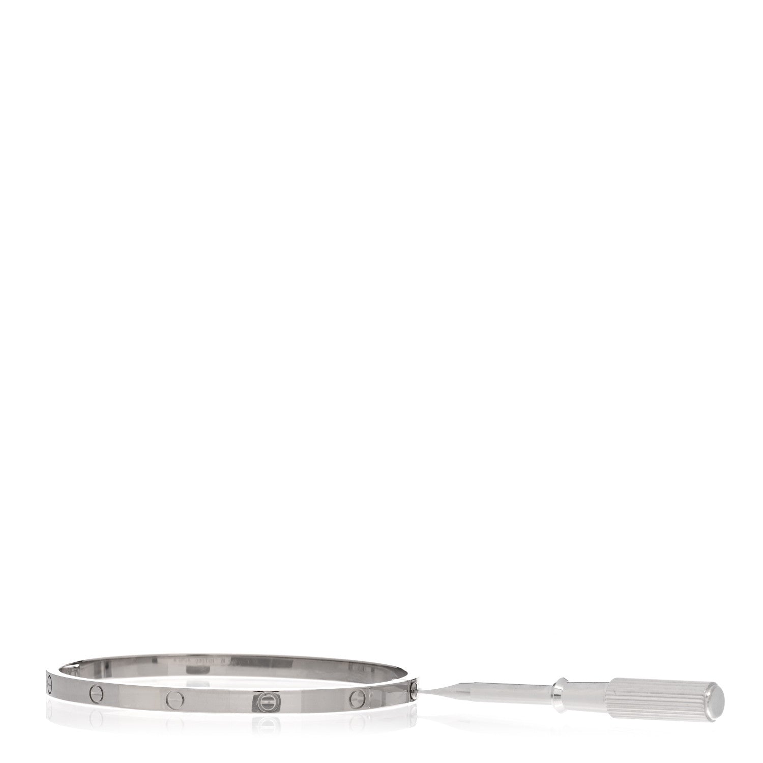 Cartier 18K White Gold Small LOVE Bracelet 16 3 of 5