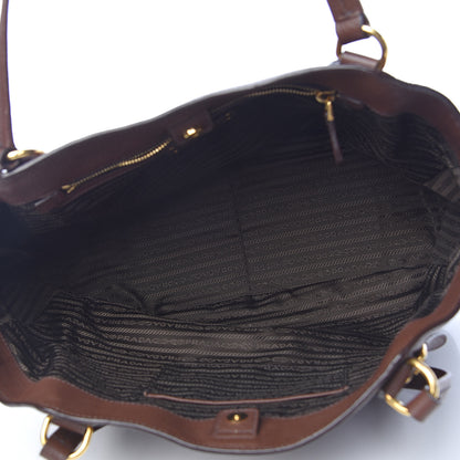 Prada Vitello Daino Shoulder Bag Bruciato 5 of 10