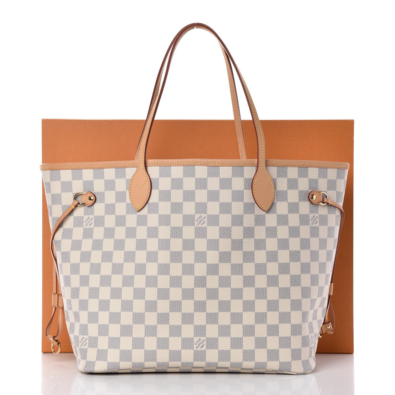 Louis Vuitton Damier Azur Neo Neverfull MM Rose Ballerine 11 of 11