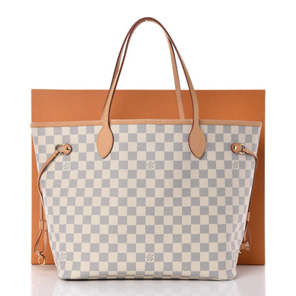 Louis Vuitton Damier Azur Neo Neverfull MM Rose Ballerine 11 of 11