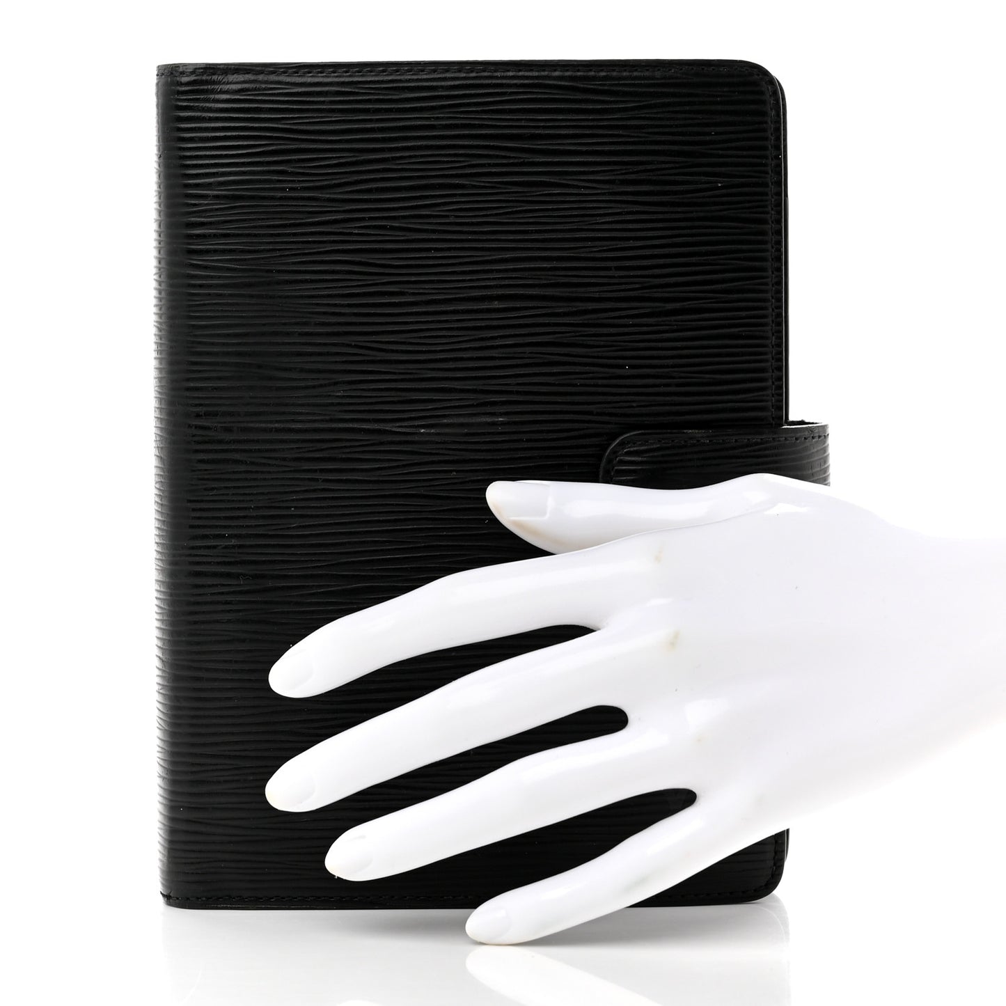 Epi Medium Ring Agenda Cover Black