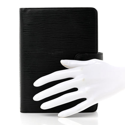 Louis Vuitton Epi Medium Ring Agenda Cover Black 2 of 7