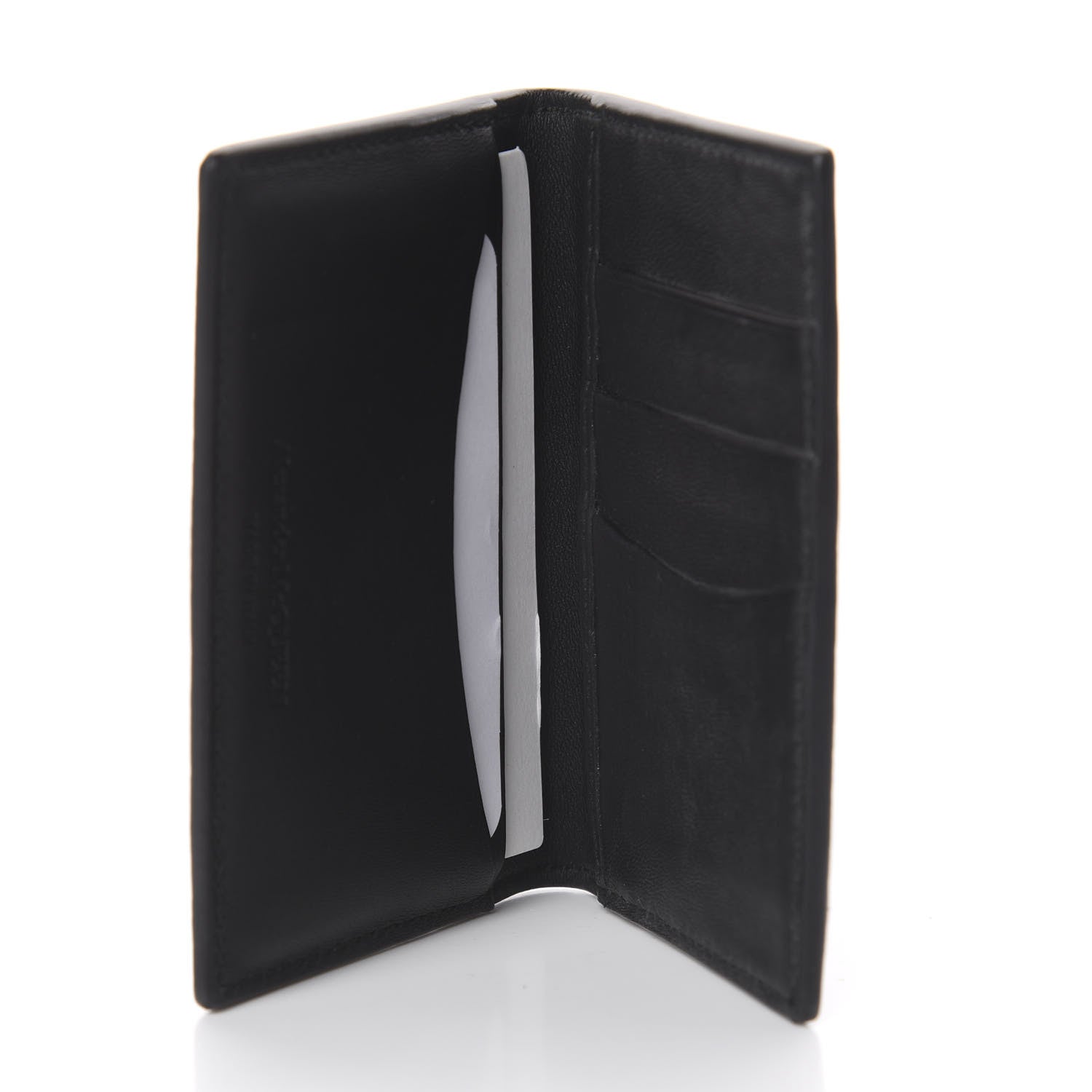 Alexander McQueen Grained Calfskin Skull Card Holder Black 4 of 5