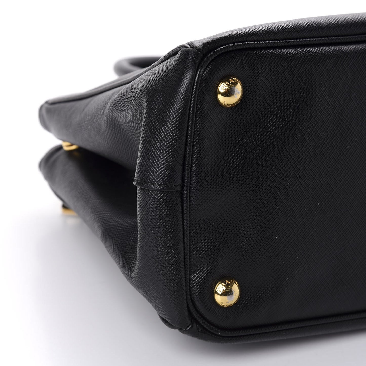 Saffiano Small Galleria Double Zip Tote Black