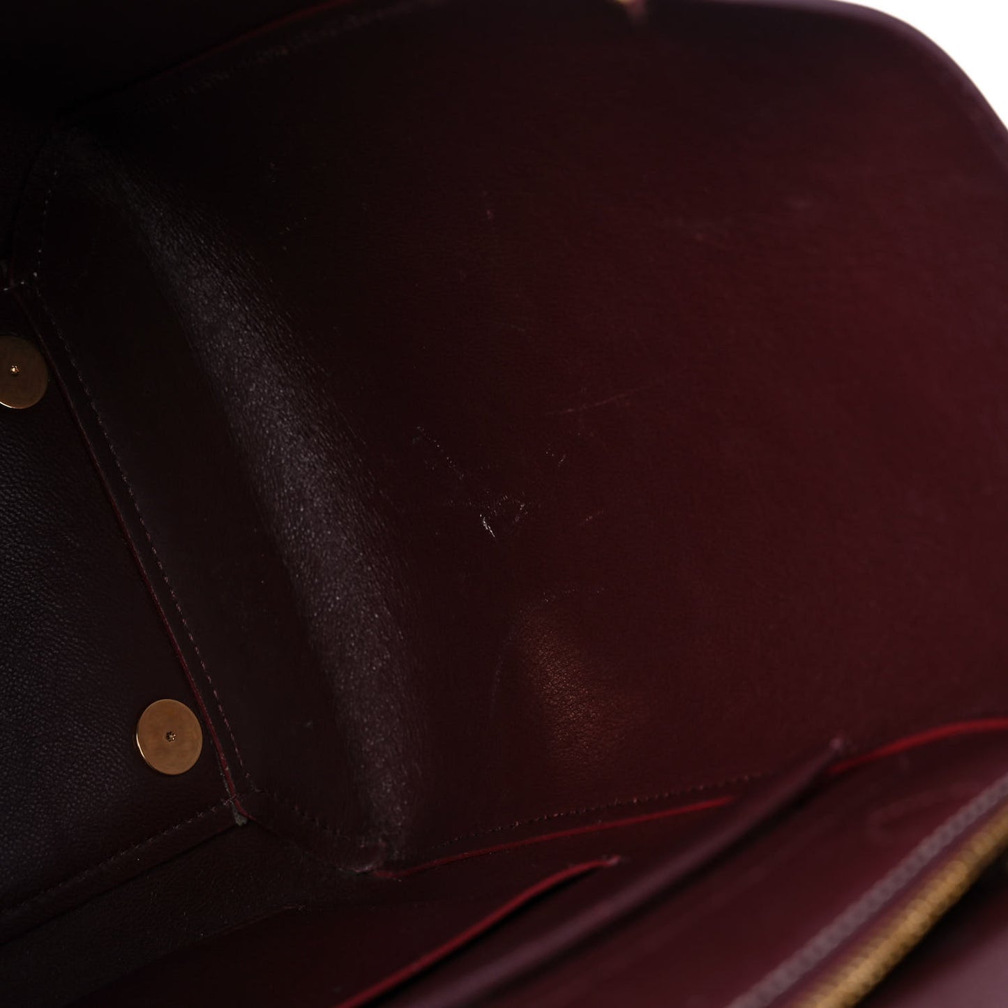 Natural Calfskin Mini Belt Bag Burgundy