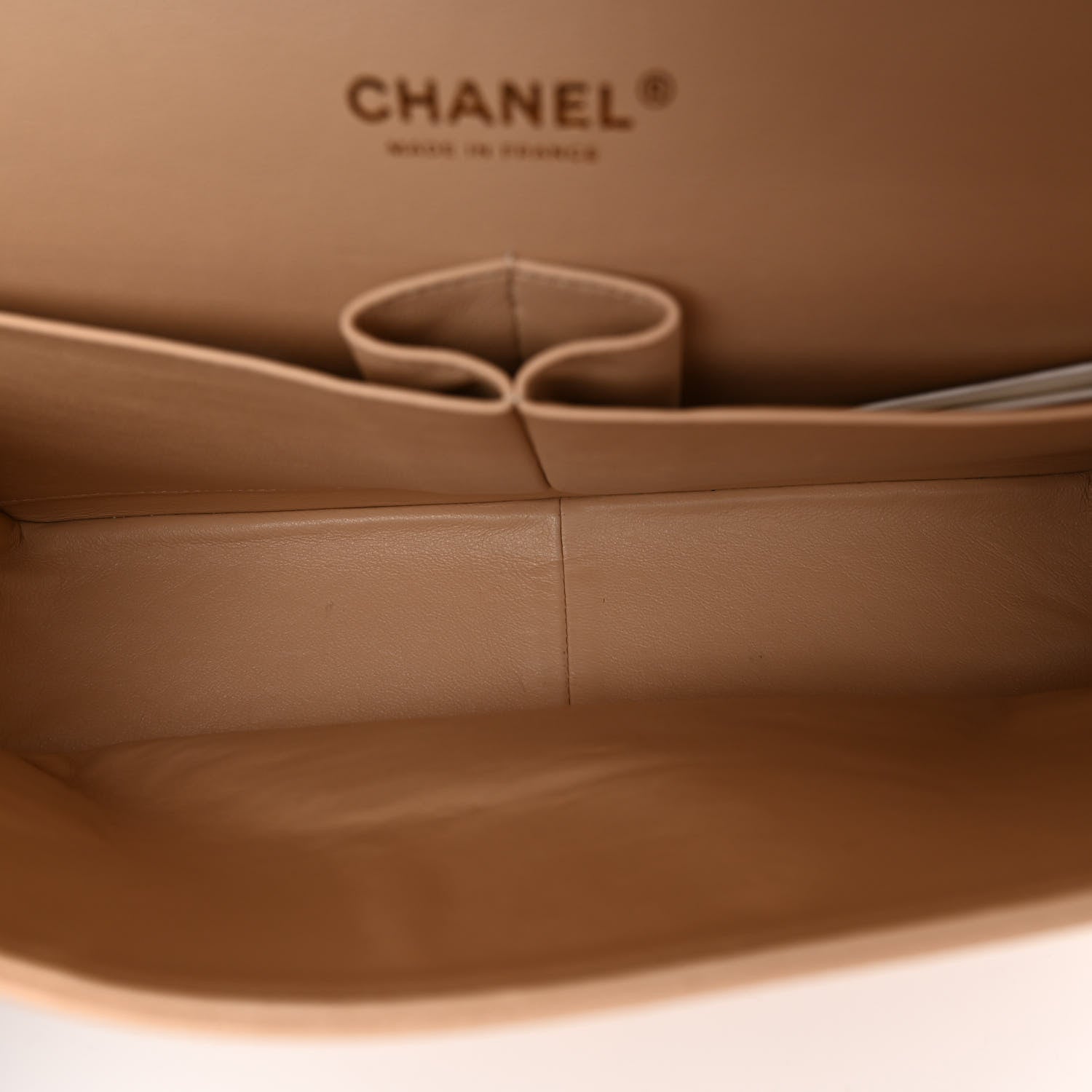 Chanel Caviar Quilted Jumbo Double Flap Beige 5 of 10