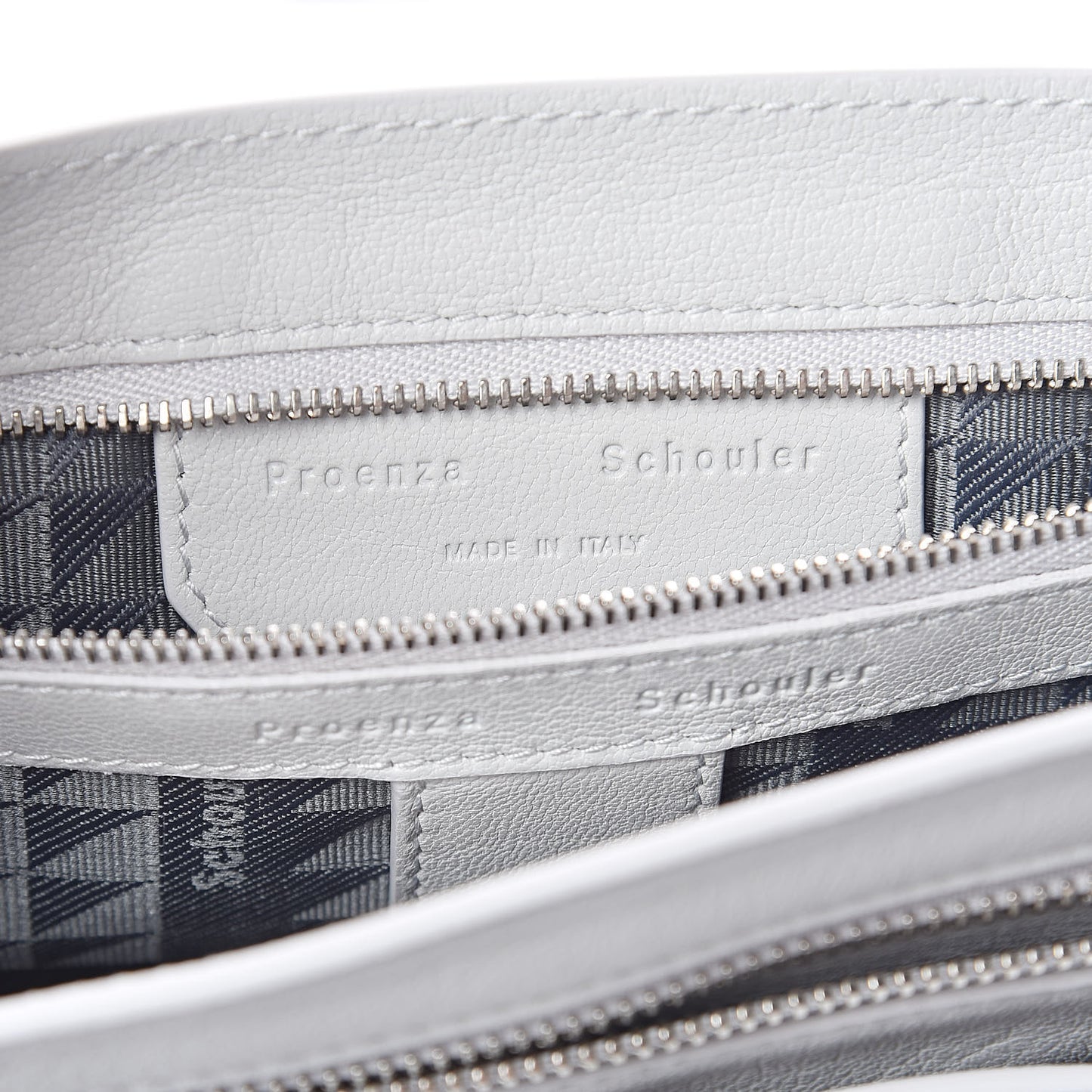 Lambskin Medium PS1 Satchel Pale Steel