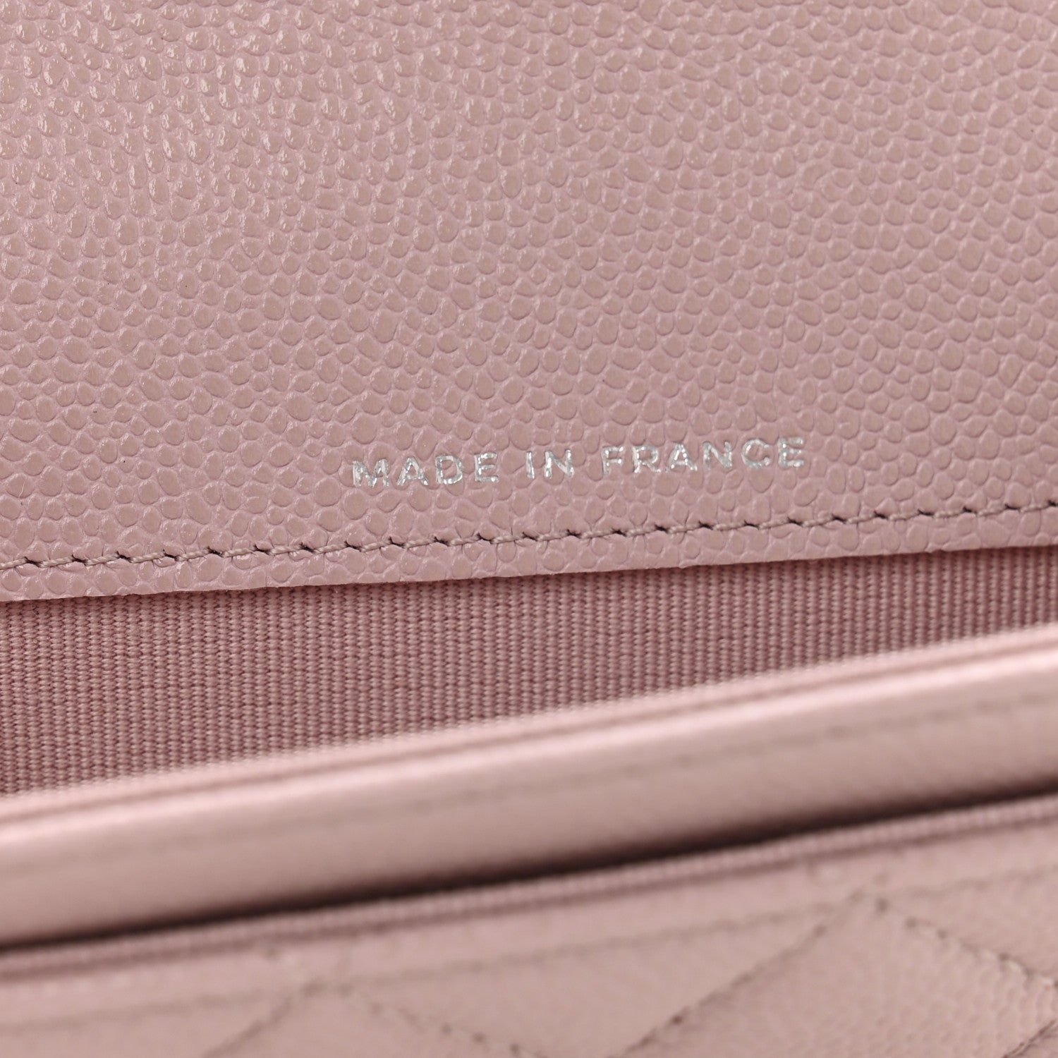 Chanel Caviar Quilted Flap Card Holder Wallet Light Pink 7 of 9