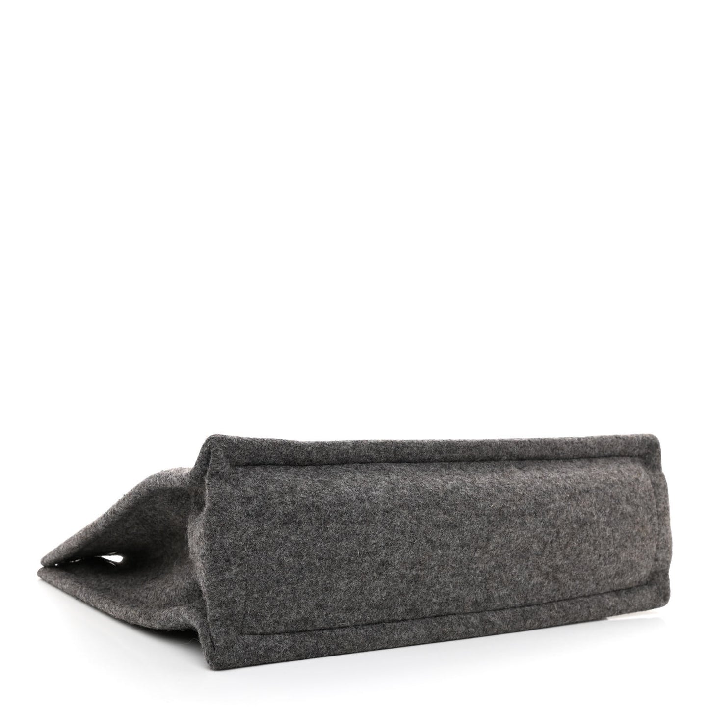 Wool Calfskin Rive Gauche Tote Grey