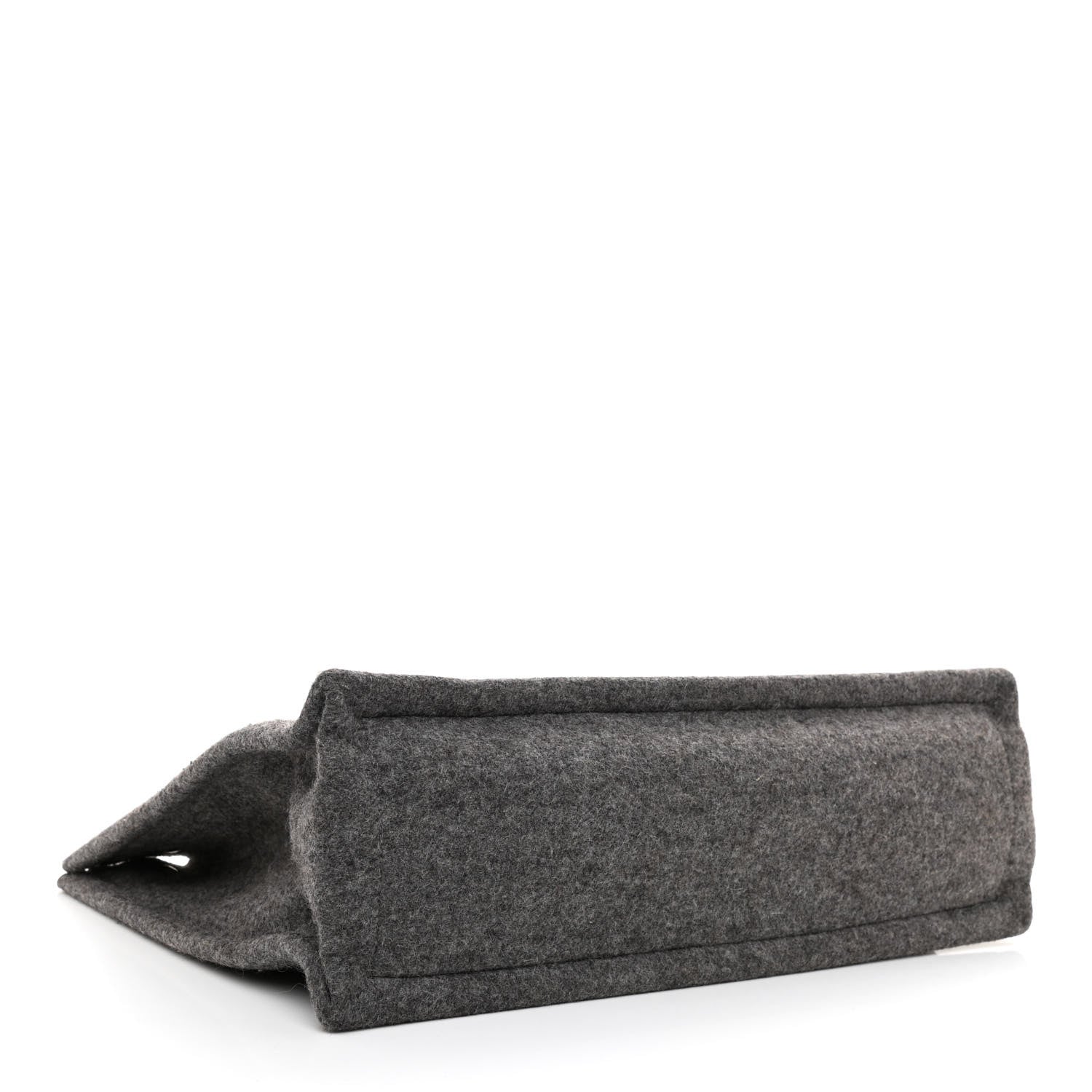 Saint Laurent Wool Calfskin Rive Gauche Tote Grey 4 of 10