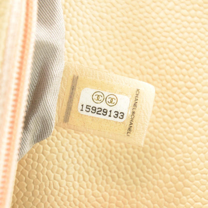 Chanel Caviar Half Moon Wallet On Chain WOC Beige Clair 10 of 10