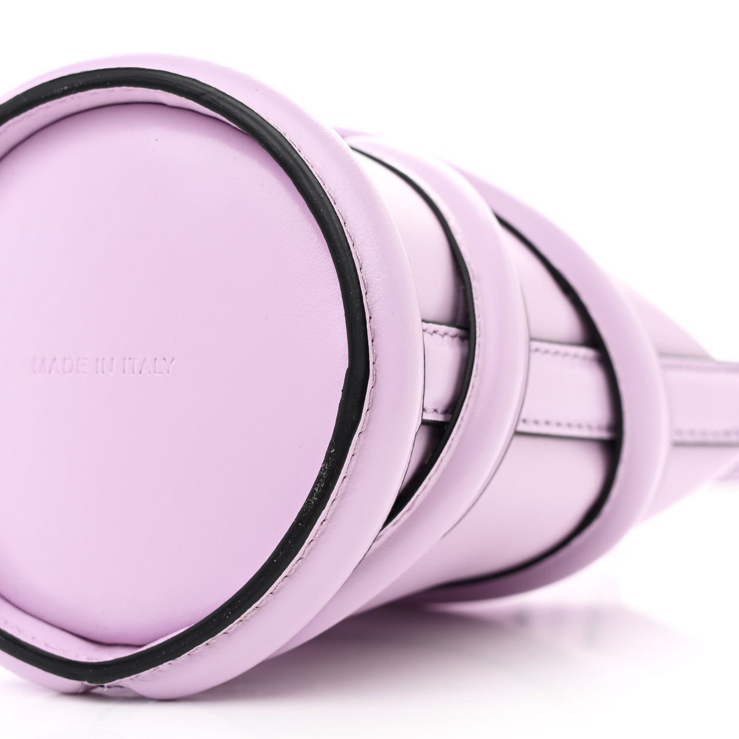 Calfskin Mini Curve Bucket Bag  Lilac