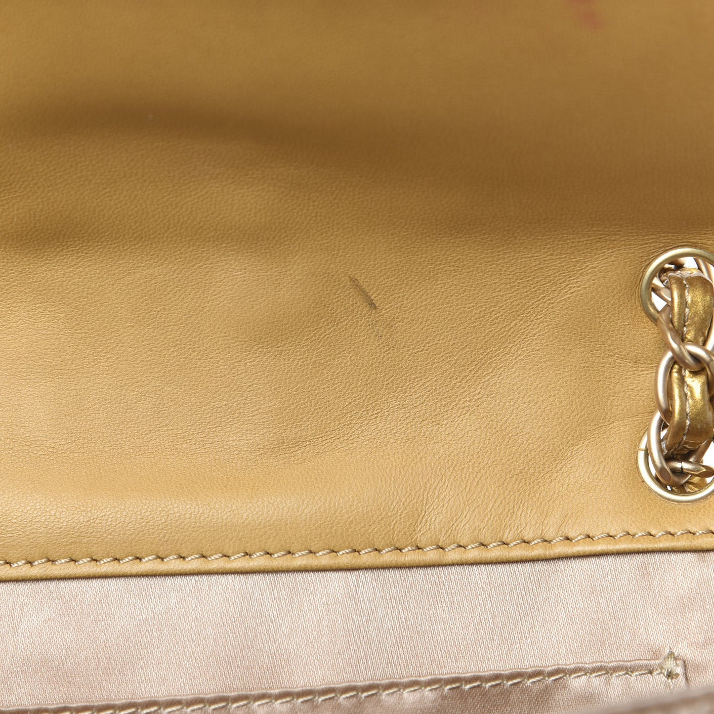 Patent Medium Madison Flap Gold