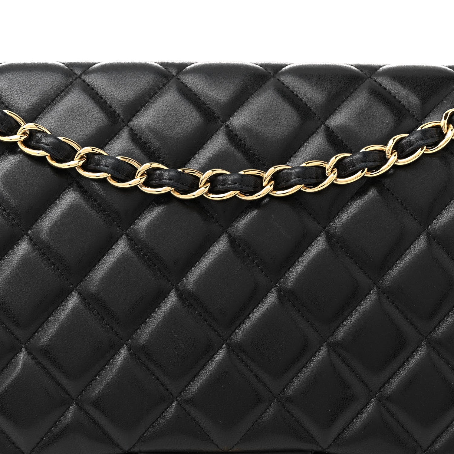 Chanel Lambskin Quilted Maxi Single Flap Black 8 of 12