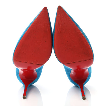 Christian Louboutin Veau Velours So Kate 120 Pumps 36.5 Egyptian Blue 5 of 8