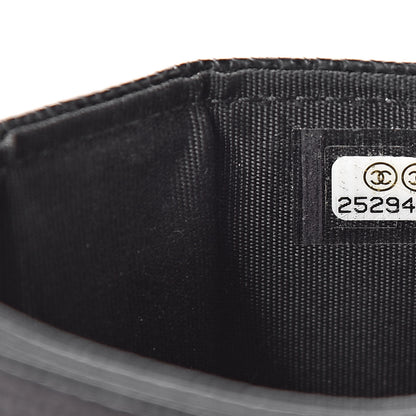 Chanel Caviar Quilted Boy Card Holder Black 8 of 9