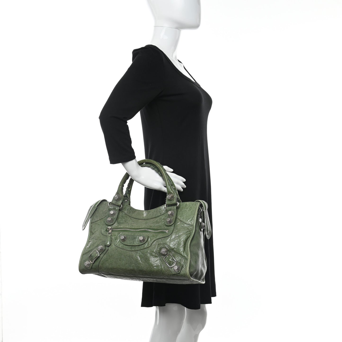 Agneau Giant 21 Silver Hardware City Vert Thyme