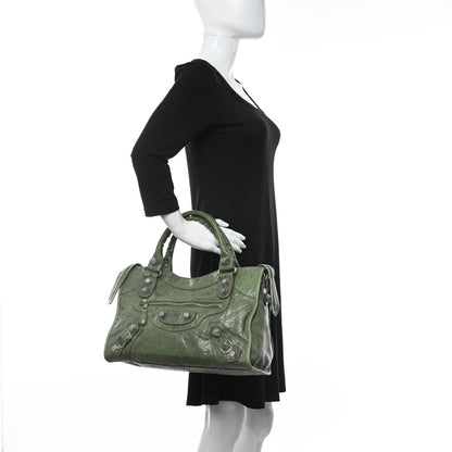 Balenciaga Agneau Giant 21 Silver Hardware City Vert Thyme 2 of 12