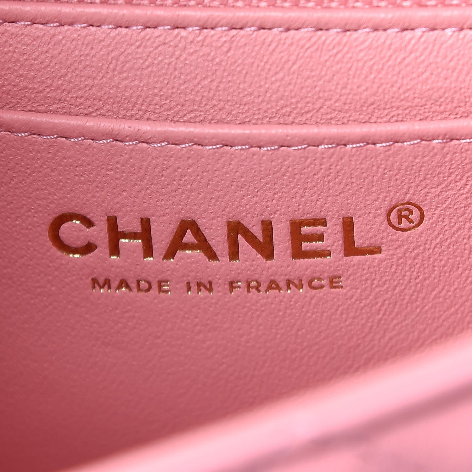 Chanel Lambskin Quilted Mini Rectangular Flap Pink 8 of 11