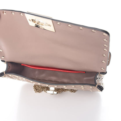 Valentino Garavani Nappa Small Rockstud Spike Shoulder Bag Poudre 6 of 8