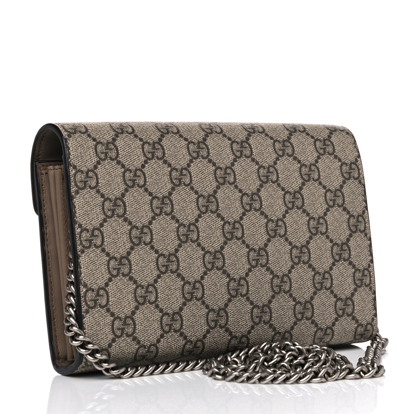 GG Supreme Monogram Dionysus Chain Wallet