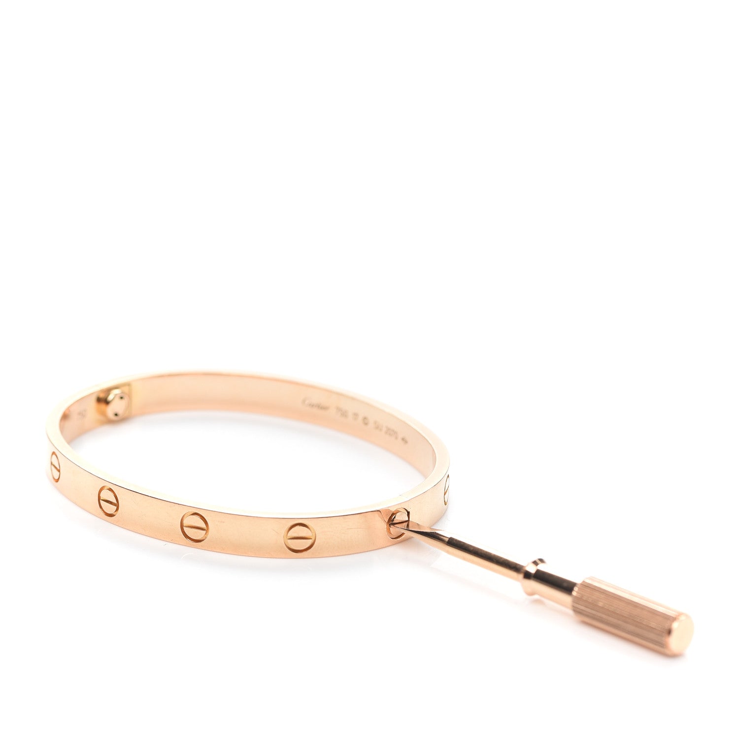 Cartier 18K Pink Gold LOVE Bracelet 17 4 of 6