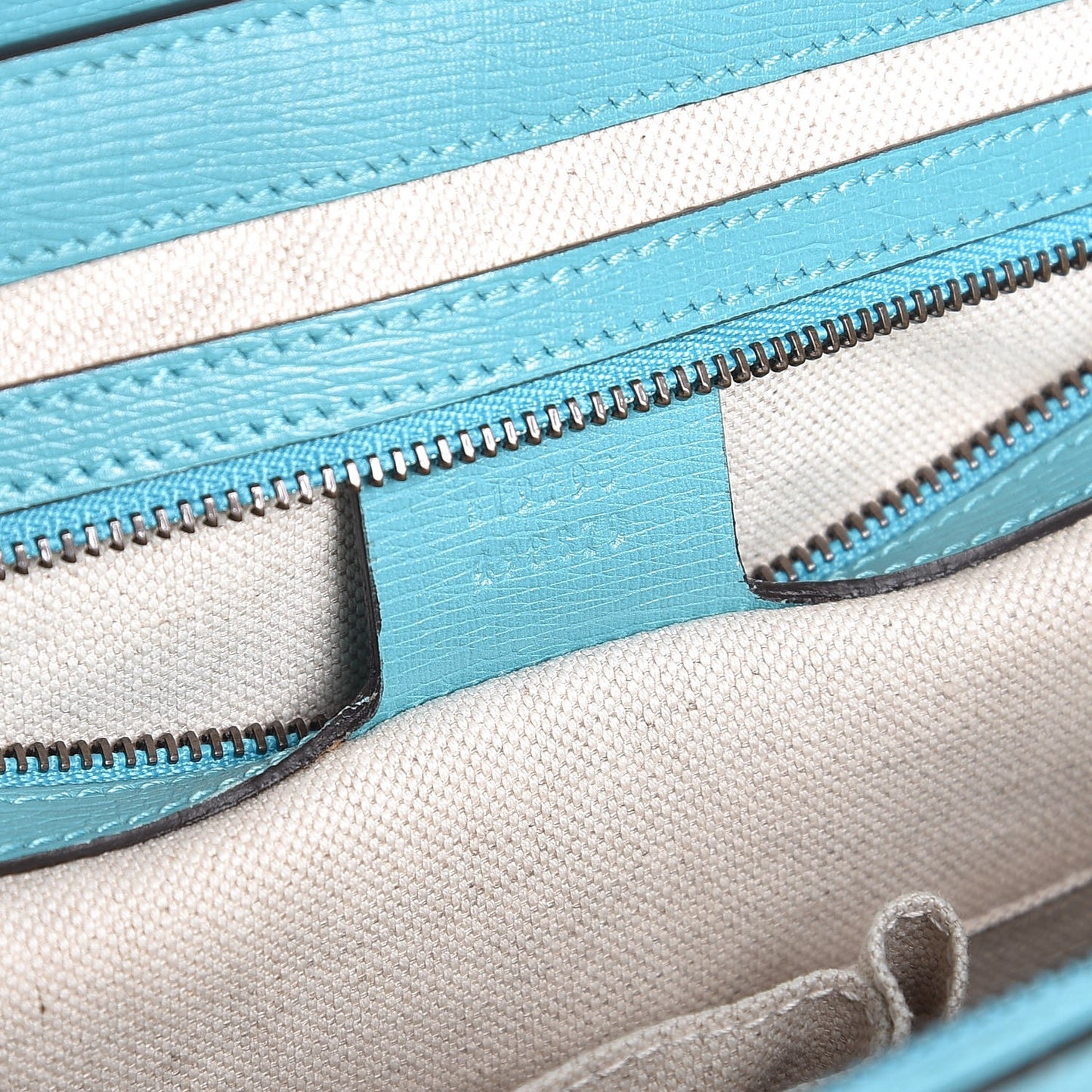 Calfskin Medium Bright Bit Top Handle Tote Turquoise