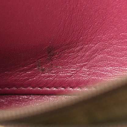 Fendi Vitello Birkin Logo Zip Around Wallet Rosa 8 of 10