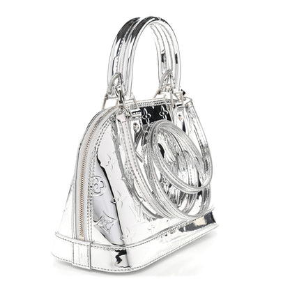Louis Vuitton Monogram Miroir Alma BB Silver 3 of 9