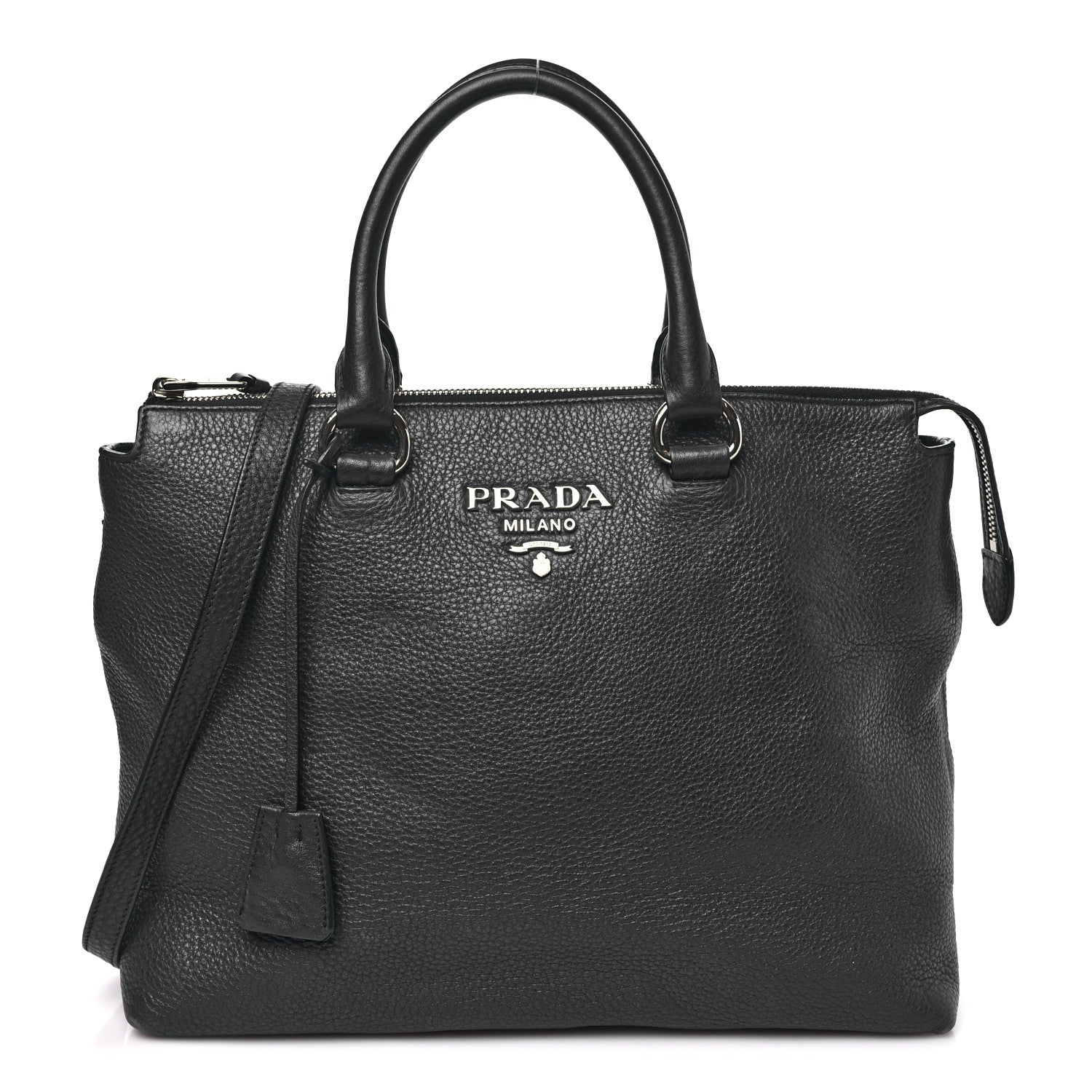 Prada Vitello Phenix Satchel Baltico 1 of 11
