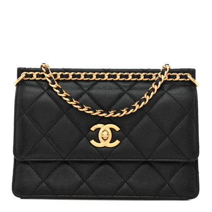 Chanel Caviar Quilted Small Chain Frame Flap Black 1 of 13