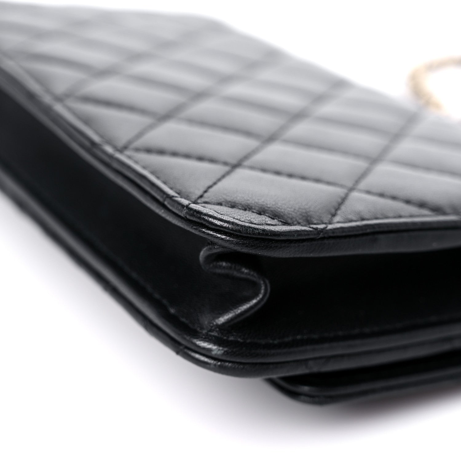 Chanel Lambskin Quilted Trendy CC Wallet On Chain WOC Black 12 of 15