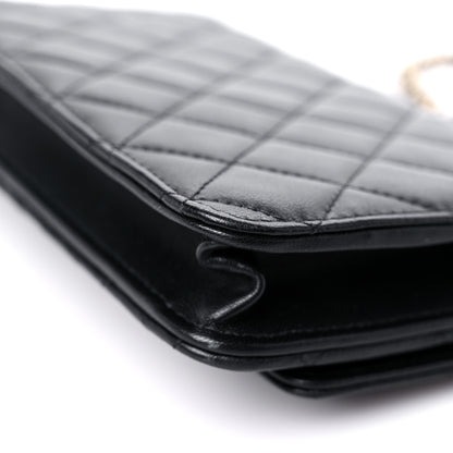 Chanel Lambskin Quilted Trendy CC Wallet On Chain WOC Black 12 of 15