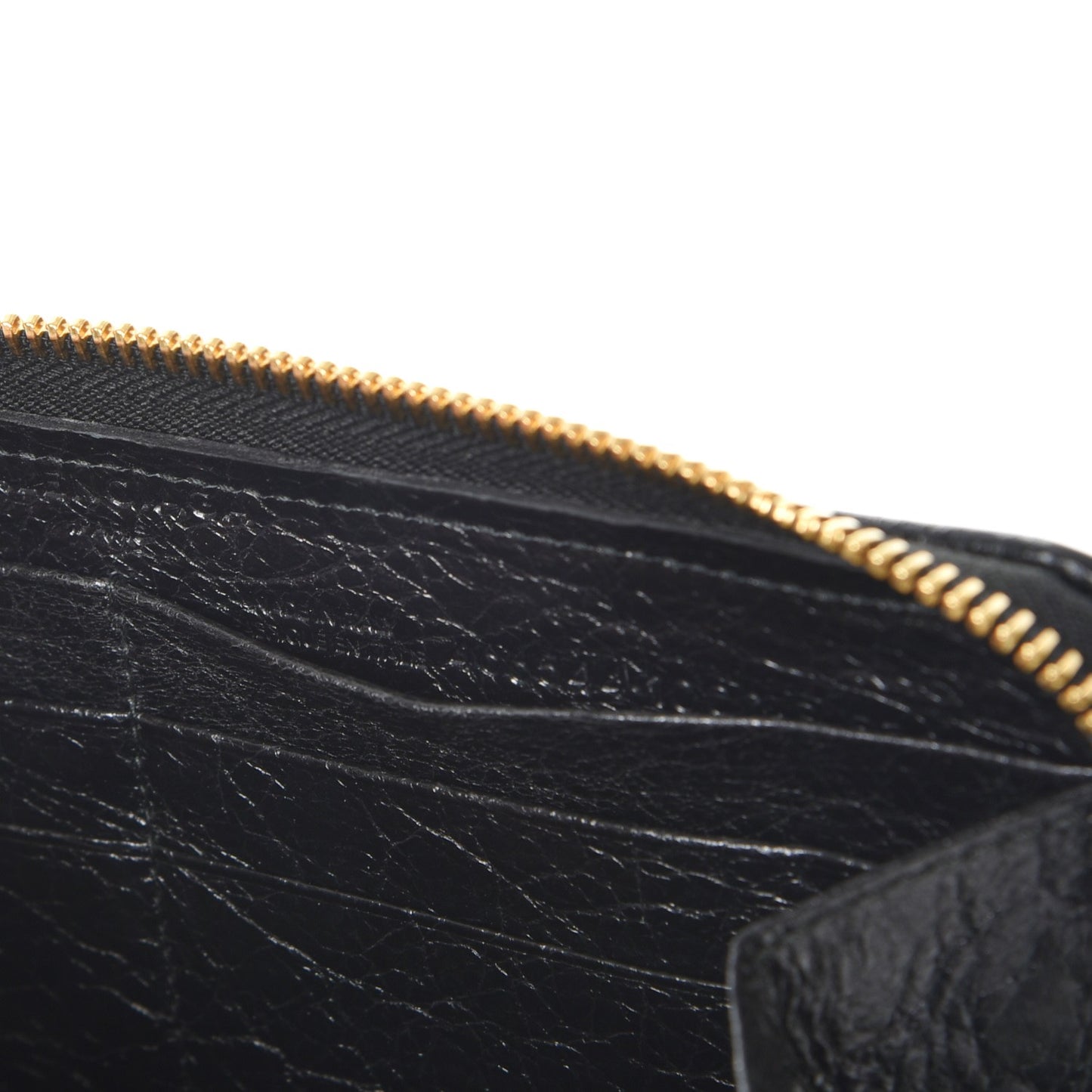 Agneau Blanket Continental Zip Around Wallet Black