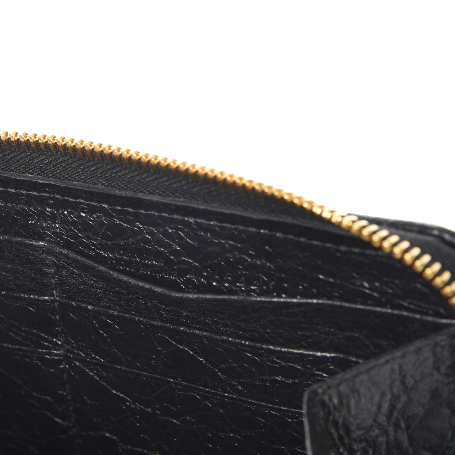 Balenciaga Agneau Blanket Continental Zip Around Wallet Black 7 of 7