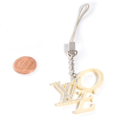Louis Vuitton Crystal Thats Love LVoe Phone Charm 2 of 4