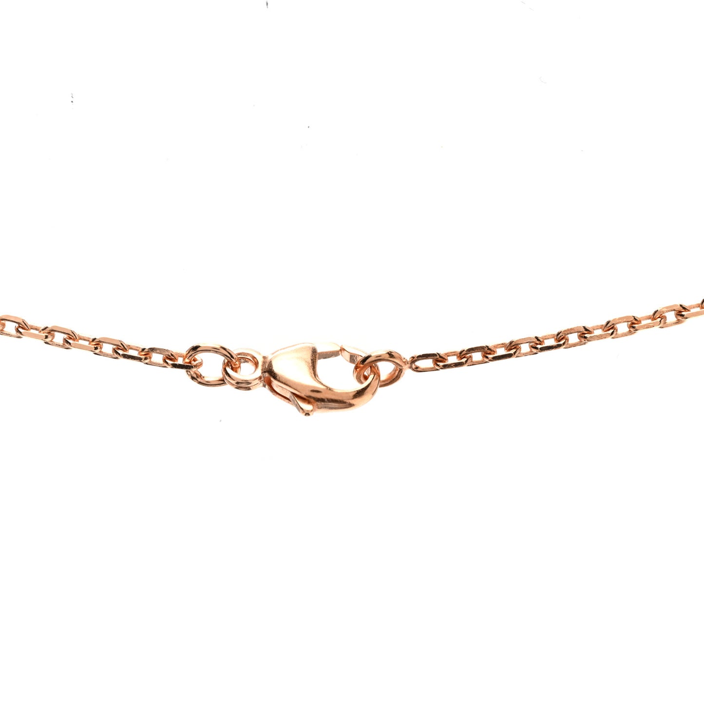 Lacquered Rose Gold Mini Pop H Pendant Necklace Marron Glace