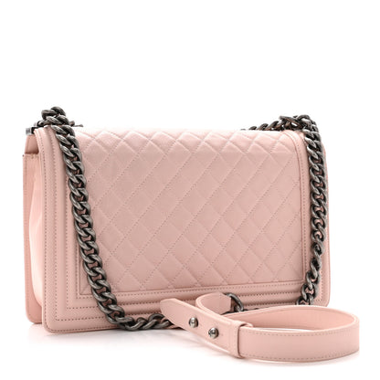 Chanel Calfskin Quilted New Medium Boy Flap Light Pink 3 of 12