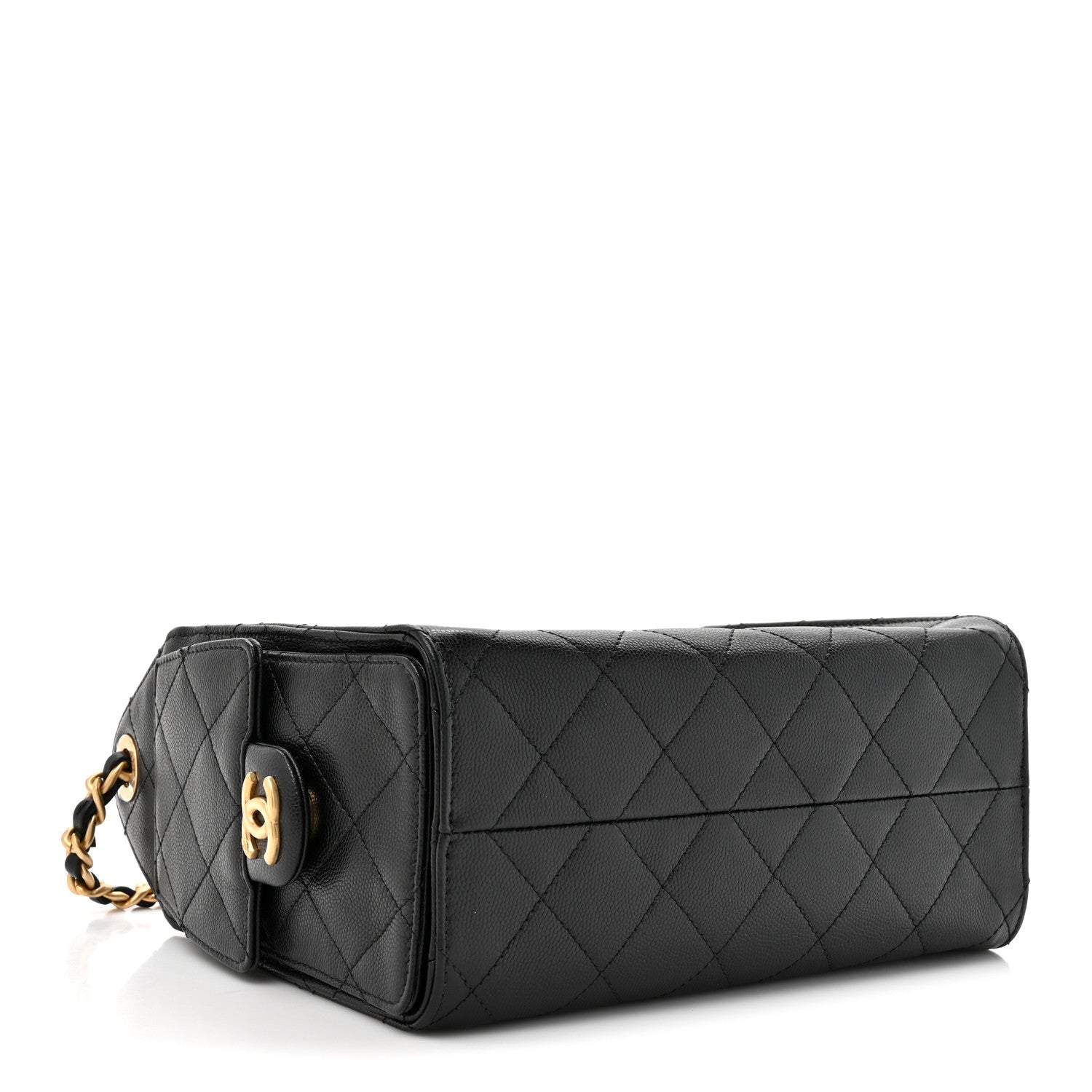 Chanel Caviar Quilted Mini Chanel 25 Handbag Black 4 of 11