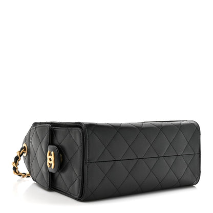 Chanel Caviar Quilted Mini Chanel 25 Handbag Black 4 of 11