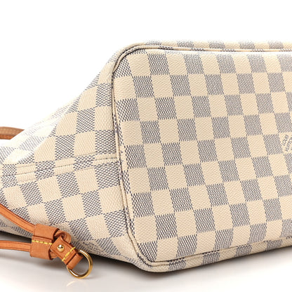 Louis Vuitton Damier Azur Neo Neverfull MM Rose Ballerine 9 of 11
